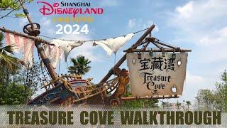 Treasure Cove Walkthrough in 4K 2024 - Shanghai Disneyland