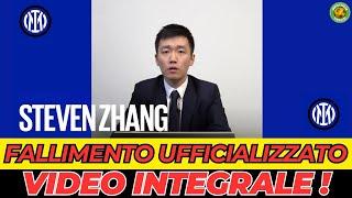 VIDEO ESCLUSIVO DISCORSO ZHANG FALLIMENTO INTER
