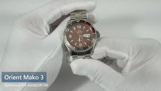 Orient Mako 3 Red Dial Reference RA-AA0820R19