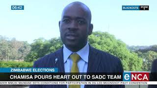 Zim elections  Chamisa pours heart out to SADC team