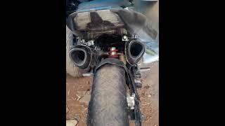 Pulsar Ns200 dual exhaust Yoshimura Alpha modified #shorts