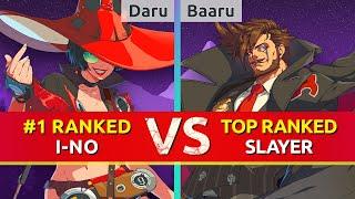 GGST ▰ Daru #1 Ranked I-No vs Baaru TOP Ranked Slayer. High Level Gameplay