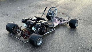 We Built a 2 Speed 2 Engine Go kart