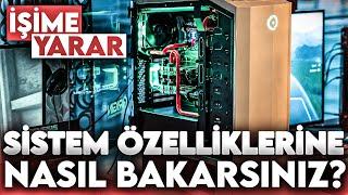 SİSTEM ÖZELLİKLERİNE NASIL BAKILIR? EKRAN KARTI İŞLEMCİ RAM ÖZELLİKLERİNE BAKMA  İŞİME YARAR