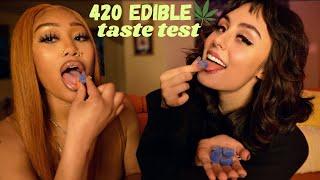 EATING EDIBLES MUKBANG *high taste test*