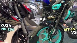 2024 PULSAR NS200 VS YAMAHA MT15 V2 Detail Comparison which One Is Better  NS200 vs MT15 IN HINDI 