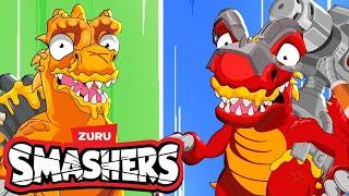 Gran Batalla de BattleFang  SMASHERS En Español  Caricaturas para niños  Zuru