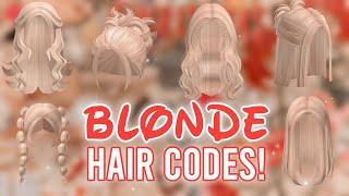 Aesthetic BLONDE HAIR CODES *WITH LINKS*  ROBLOX BLOXBURG BROOKHAVEN BERRY AVENUE