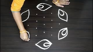 Maha Shivarathri muggulu  easy kolam designs  Great Indian Rangoli