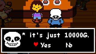 Can You PAY Sans in Grillbys with Enough Gold?  Undertale 