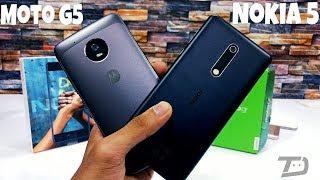 Nokia 5 vs Moto G5 Speed Test