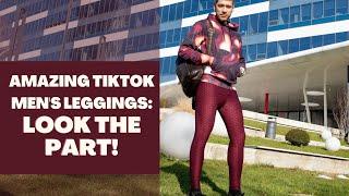 Crimson TikTok Leggings For Men