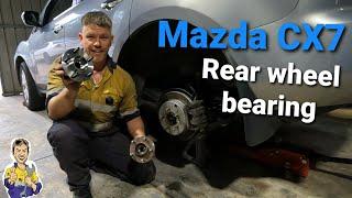 How I replaced the Mazda CX7 Rear wheel bearing on a All wheel drive diy