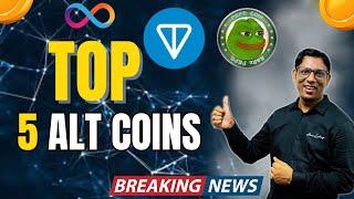 TOP 5 DIP BASED ALTCOINS for 2024 BULL RUN  5 Altcoins - Dont Miss