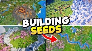 TOP 5 BEST NEW Seeds for Building in Minecraft 1.20 & 1.21 minecraft pe & java seeds