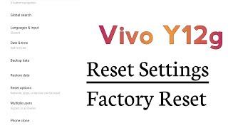 Vivo Y12G How To Reset Factory Reset