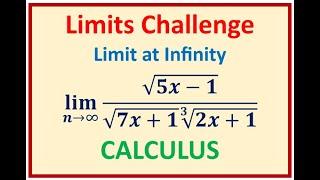 Limits with Function of square root and cube roots