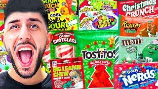 Trying Christmas Exotic Snacks for the FIRST TIME **mouth watering**