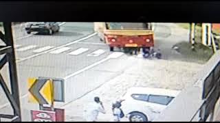 Thiruvalla ksrtc bus accident cctv camera video