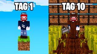 10 TAGE in einer 1 BLOCK MINECRAFT WELT 100 Mods