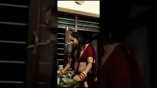 Karwachauth My hot wife Tango live vip Show  Washing Dishes in saree