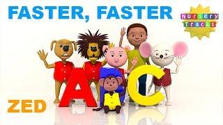 ABCAlphabet song  Zed version ABC faster & faster  New in 3D  NurseryTracks