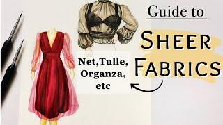 Sheer fabrics  Fashion Illustration  Art Studio by Srabani