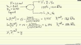 Flash Calculation Raoults Law