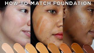 How To Find Your BEST Foundation Shade • easy for makeup beginners