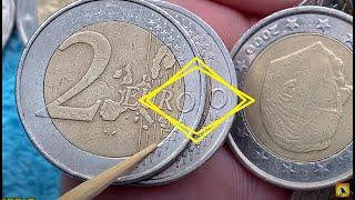 2 euro coins ERROR defect euros YOU DIDNT SEE THIS  NUMISMATICS