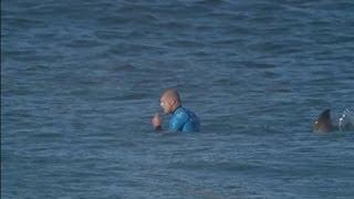 Surfer Fights Off Shark During Competition