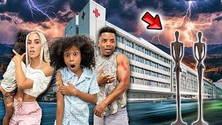 We  survived 24 hours in a Haunted Hospital” “SCARY” Dream Home