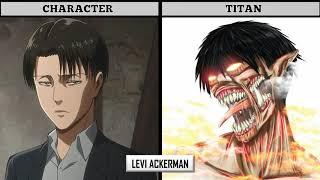 WHEN AOT CHARACTERS TURN INTO TITAN SEASON 4SPOILER