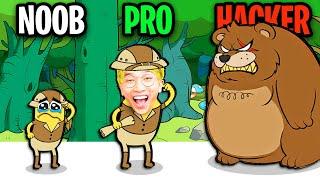 NOOB vs PRO vs HACKER In BANATOON TREASURE HUNT? ALL LEVELS