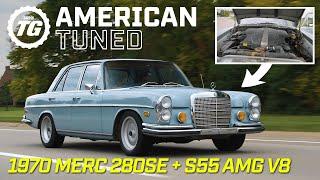 This 1970 Mercedes 280 SE packs an S55s AMG V8 and a 6-speed manual  American Tuned ft. Rob Dahm
