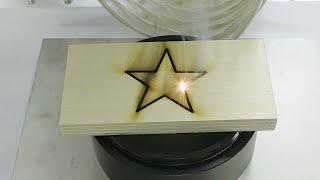 30W CO2 laser cut through 10mm wood do the job of 300W