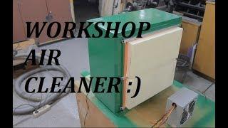 Homemade air cleaner for my workshop. Domowej produkcji filtr powietrza do warsztatu.