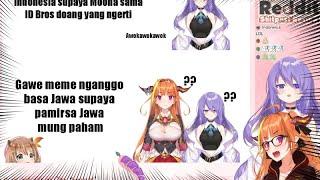 Moona tries to explain a Javanese meme to Coco