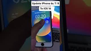 How to Update iPhone 6s77+8 to iOS 16 #ios16