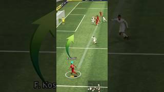 LOW CURL PASS from Kostic #viral #pesmobile #efootball #shorts