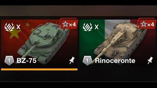 Rinoceronte + BZ-75  ластовый десятки фарм мастеров #wotblitz