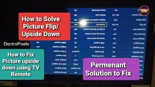 How to Flip Rotate or Mirror the Screen in Samsung Smart TV by Service MenuFix Upside Down Picture