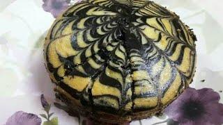 Eggless marble cake.zebra cake recipe. ......