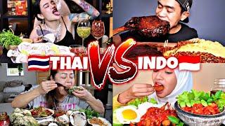 Thai Mukbangers VS Indonesian Mukbangers 