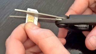 How to cut your SIM card Micro SIM Nano SIM - iPhone 5