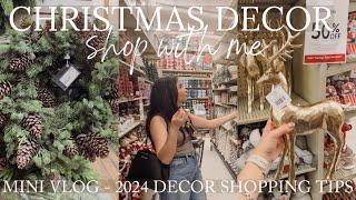 SHOPPING FOR MY CHRISTMAS DECOR FOR 2024 VLOG  CHRISTMAS DECOR SHOP WITH ME 2024