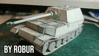 Buildingv  Ferdinand German Heavy Self-propelled Gun #papercraft #military #art #fypシ