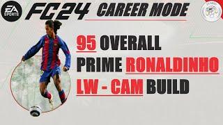 95 Overall RONALDINHO GAUCHO Prime Winger LW & CAM Build - EA Sports FC 24 Player Career Mode