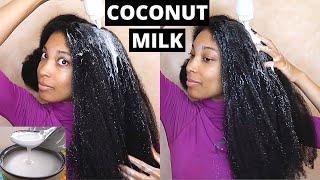 ITS TIME FOR MY COCONUT MILK HAIR MASK  NO MORE DRY HAIR 