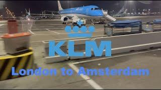 Flying KLM from London to Amsterdam on in economy